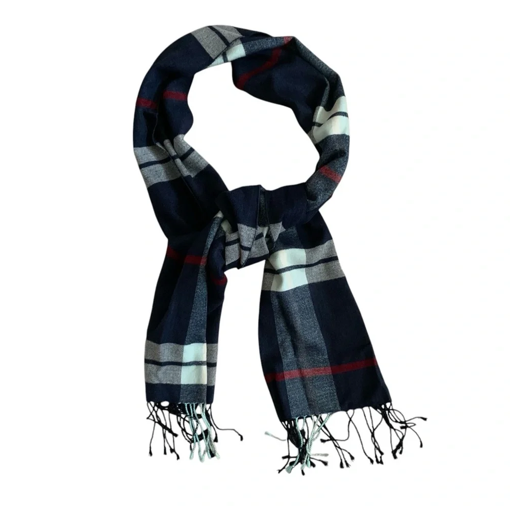 Silk Plaid Scarf